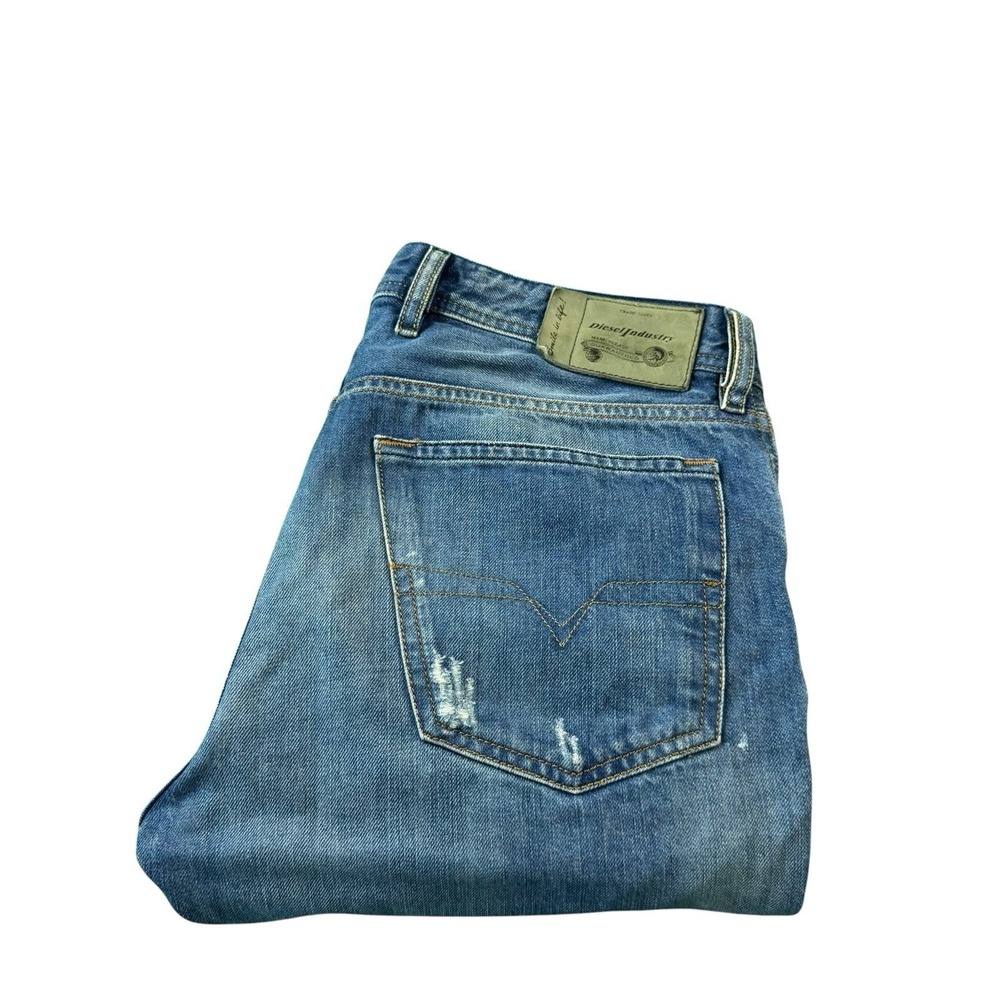 Diesel‎ Waykee Regular Straight Distressed Men's Button Fly Men's Jeans Sz 32x30